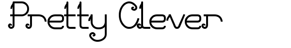 Pretty Clever font preview